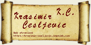 Krasimir Češljević vizit kartica